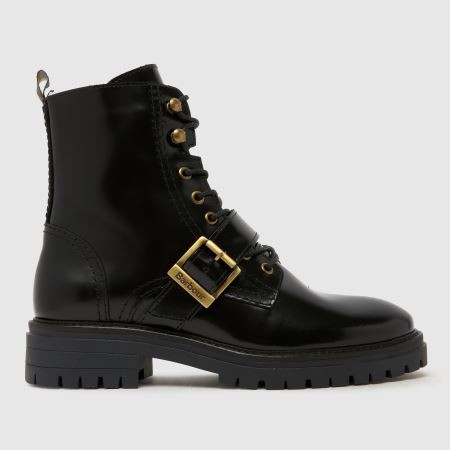 Womens Black Barbour Ouseburne Biker Boots | schuh | Schuh