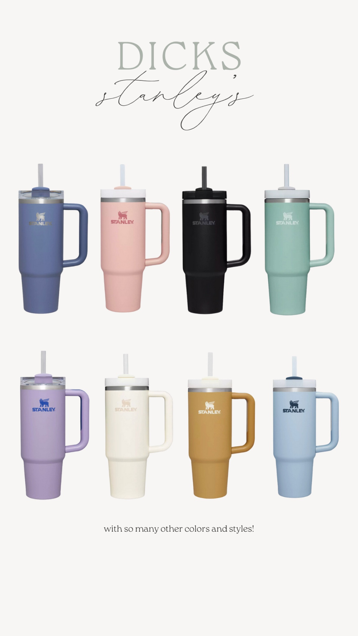 The largest wall of Stanley’s I’ve ever seen was at Dicks!

#LTKtravel #LTKhome