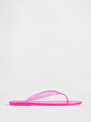 Gap Logo Jelly Flip Flops | Gap Factory | Gap Factory
