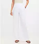 Peyton Trouser Pants in Linen Blend | LOFT