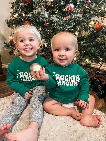 Rockin around the Christmas tree with these cuties 🎄😍

Even though I have a boy and a girl, ain’t no way I’m missing out on matching outfits for my babies🙅🏼‍♀️😂 with one of each, I’ve found one of the best ways to do this is with seasonal outfits! 

I found these cute sweaters for them at @walmart for under $10! 🤩  



#LTKfamily #LTKkids #LTKHoliday