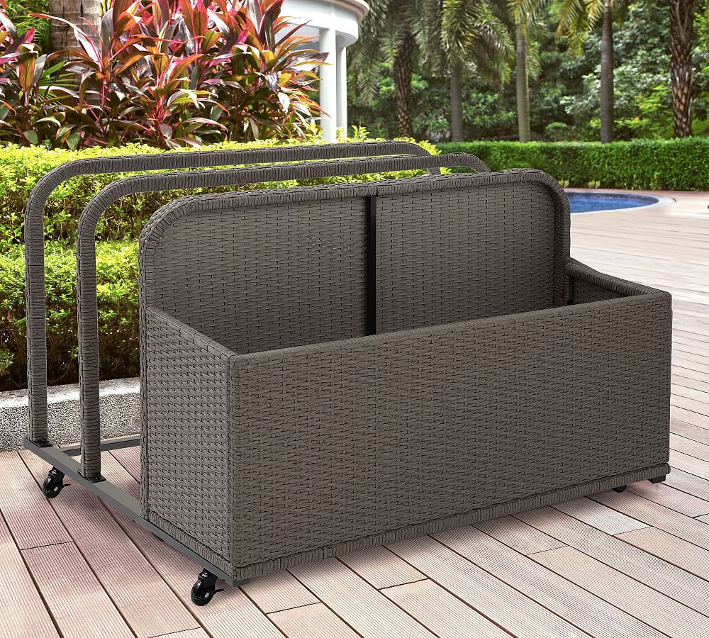 Benson Outdoor Wicker Pool Storage Caddy | Pottery Barn (US)
