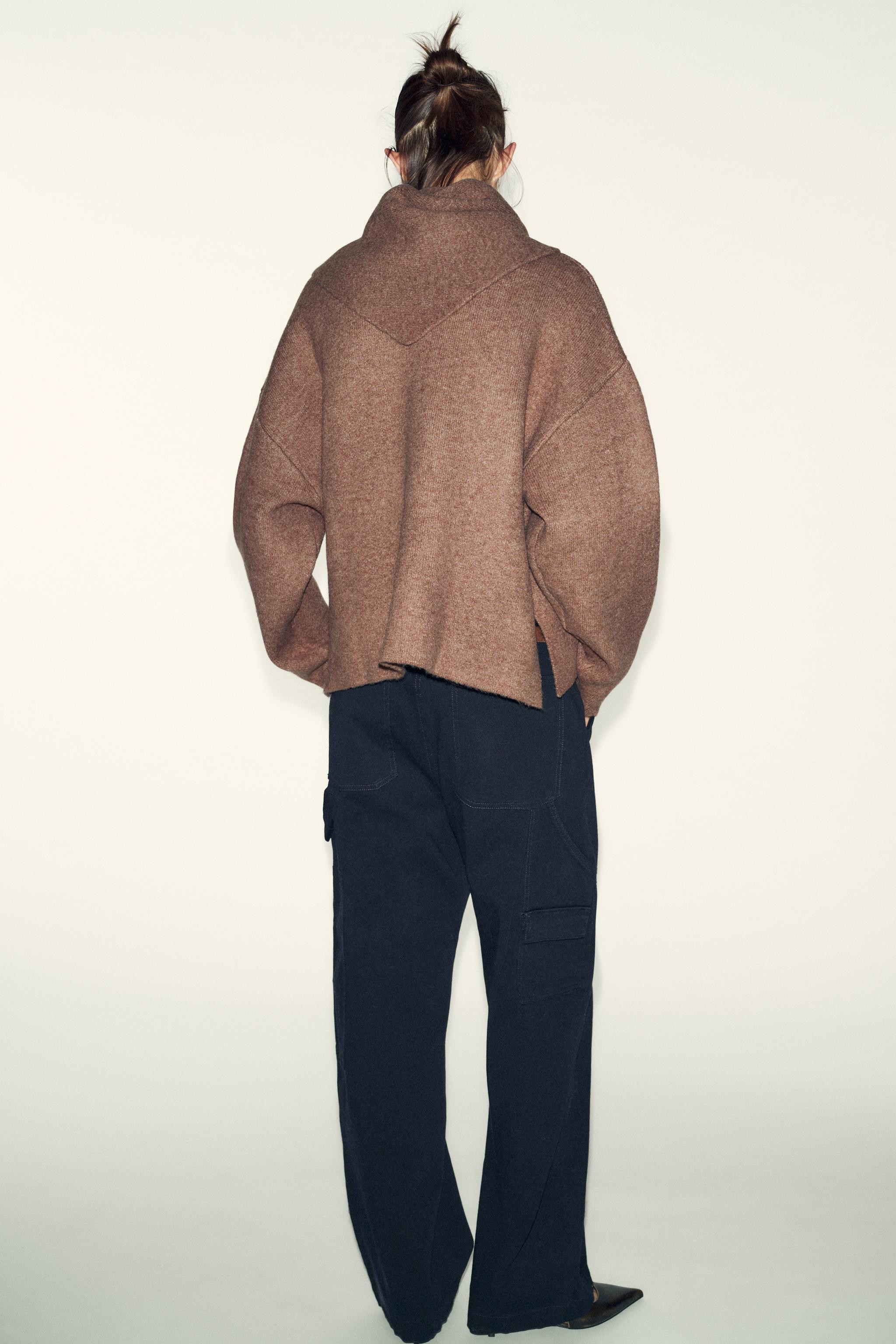 KNIT JUMPER WITH SCARF | Zara UK