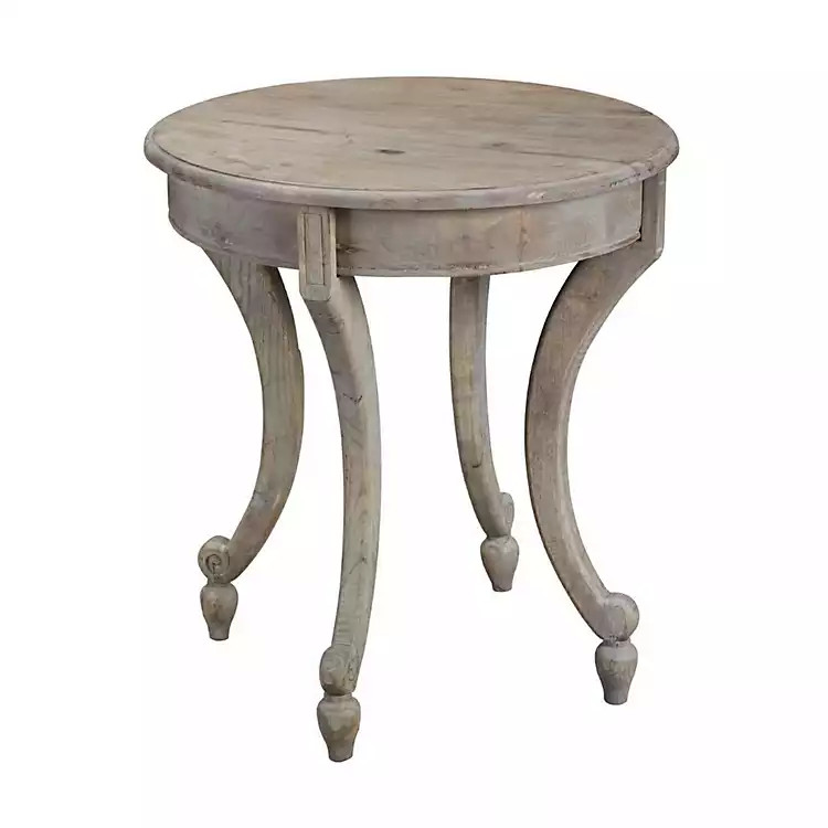 New! Gray Reclaimed Pine Wood Claudia Accent Table | Kirkland's Home