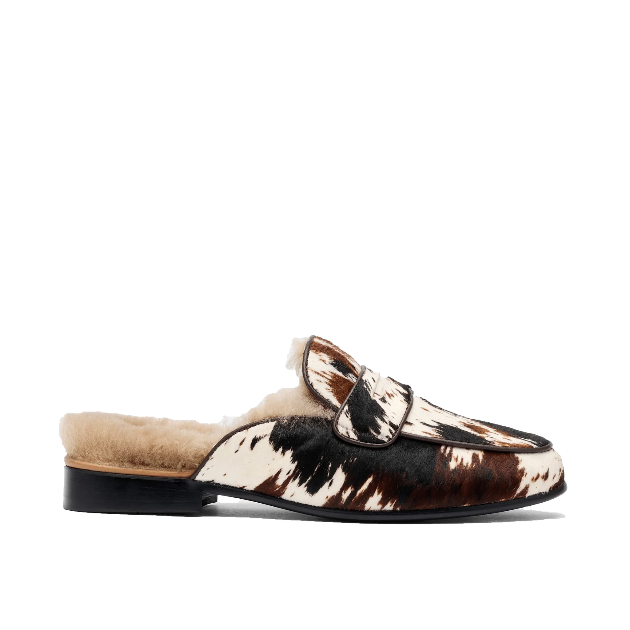 Ms. Del Mar Dark Horse Pony Hair Loafer Mule | Marc Nolan