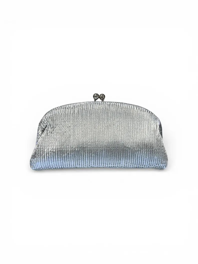 Champagne Silver Clutch Bag - Etsy | Etsy (Global)