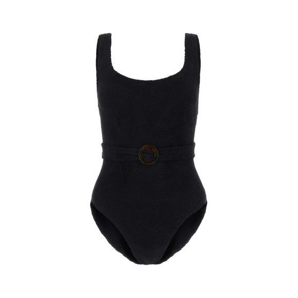 HUNZA G Black Stretch Nylon Solitaire Swimsuit | Poshmark