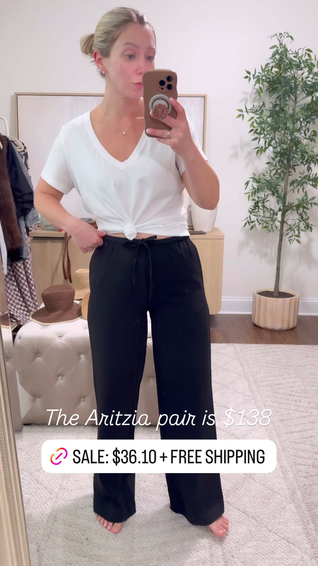 Identical look for less Aritzia pants (size down, I’m a size 4 wearing the XS regular) —50% OFF!

Aritzia, loft, travel pants 

#LTKootd #LTKSaleAlert #LTKPetite
