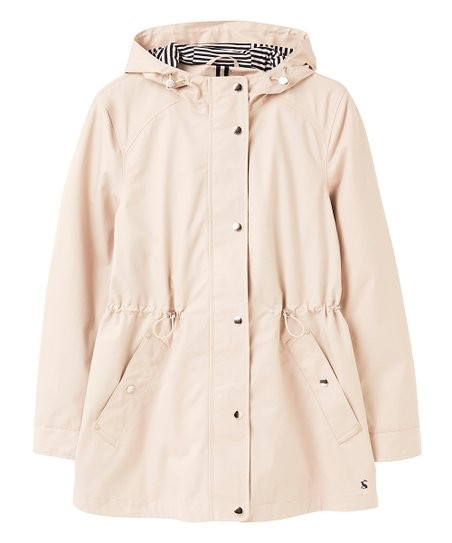 Joules Ivory Shoreside Rain Coat - Women | Zulily