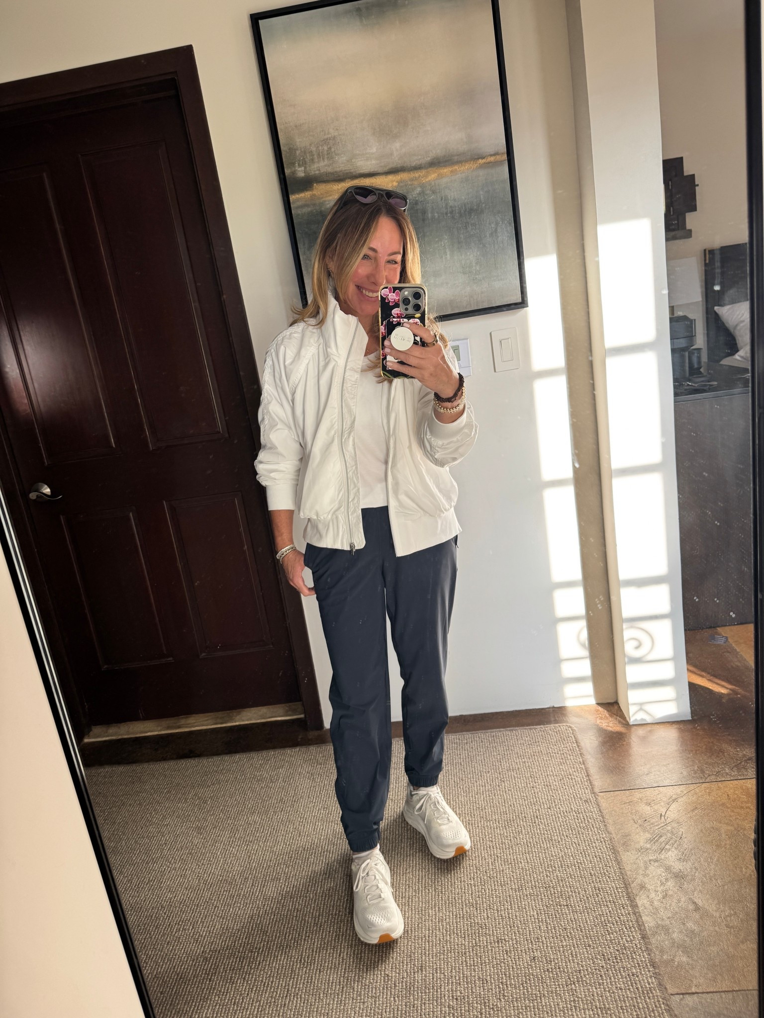 I got this adorable wind breaker at Athleta recently. I absolutely love this funnel neck too! I got this in a petite on purpose basis I wanted it to hit a little shorter FYI!

#LTKootd #LTKfitnessgoals #LTKgrwm