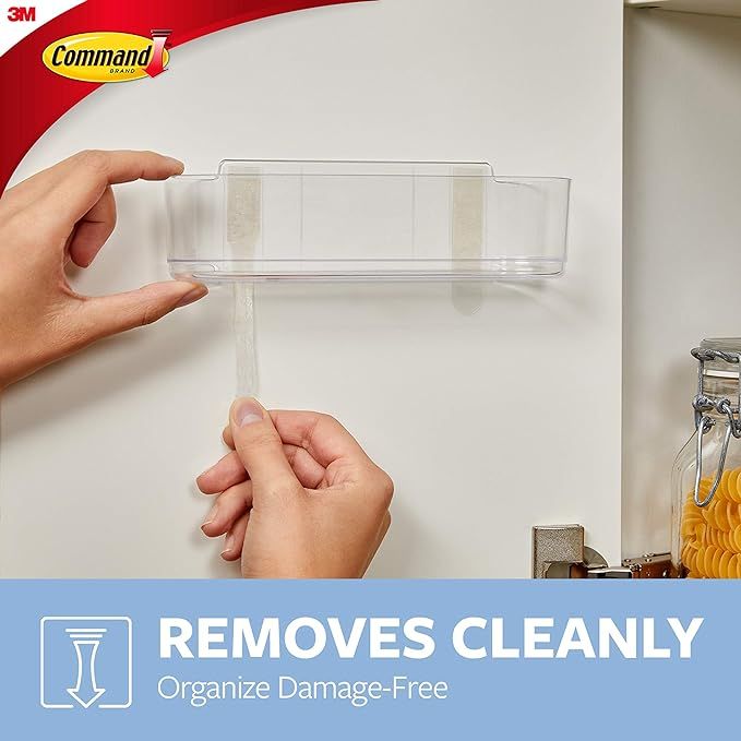 Command Large Caddy, Clear, with 4 Clear Indoor Strips, Organize Damage-Free | Amazon (CA)