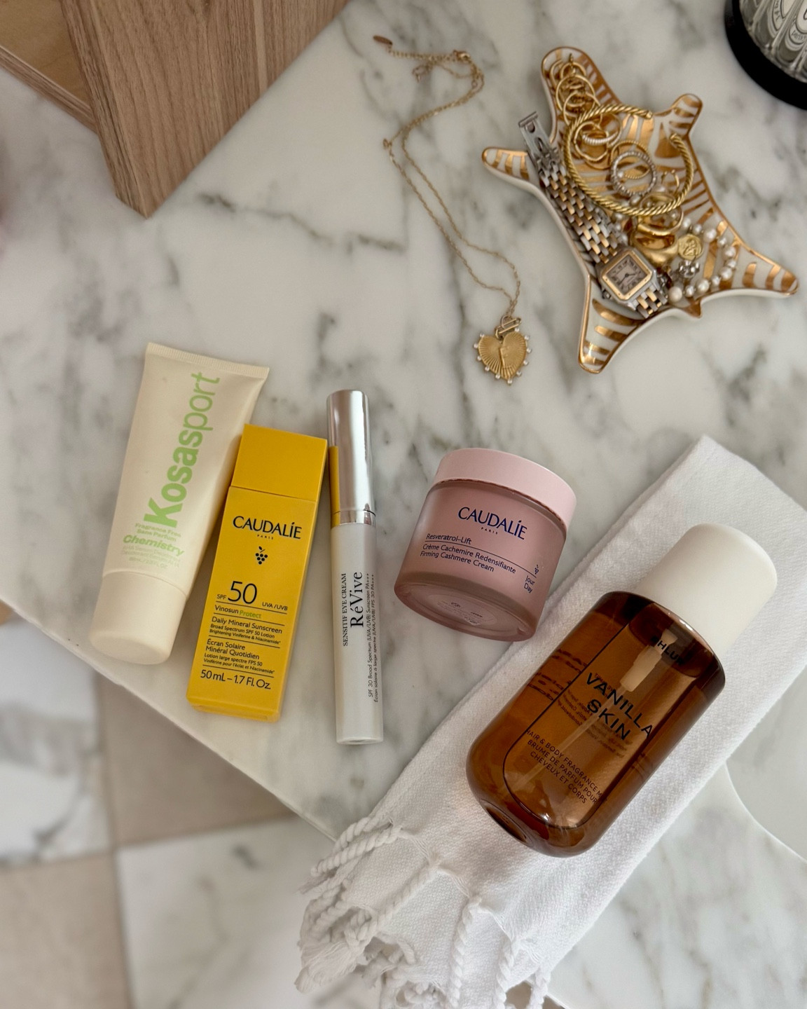 Morning skin + body essentials. What I reach for before heading outdoors for some movement. #spf #caudalie #kosas #phlur 

#LTKMostLoved #LTKBeauty #LTKFindsUnder50