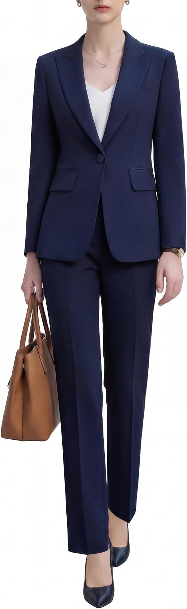Women’s Suits 2-Piece Set Business, Wrinkle-Free Dressy Pant Suits for Women, Professional Outf... | Amazon (US)
