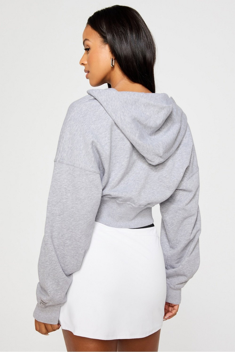 Year Round Terry Cropped Full-Zip Hoodie | Fabletics