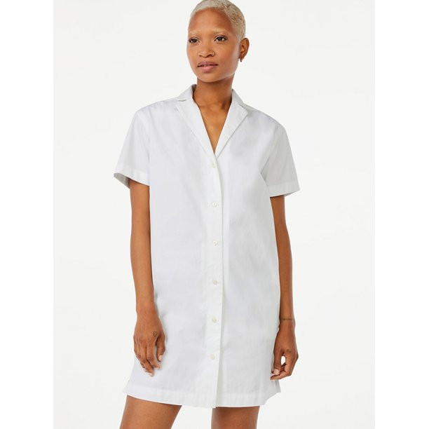 Free Assembly Women's Camp Shirtdress | Walmart (US)