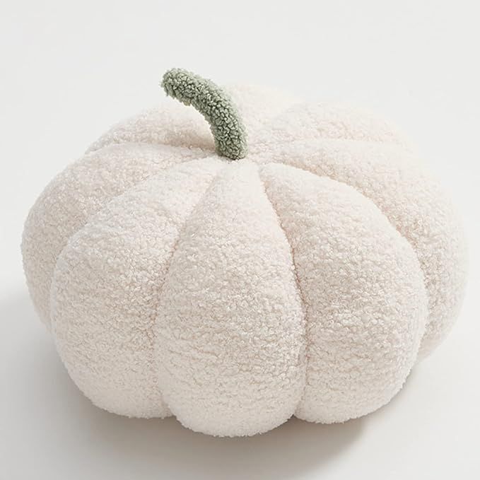 MONKISS Halloween Pumpkin Pillow Decorations, Soft Pumpkin Shaped Throw Pillow Short Fleece Skin-... | Amazon (US)