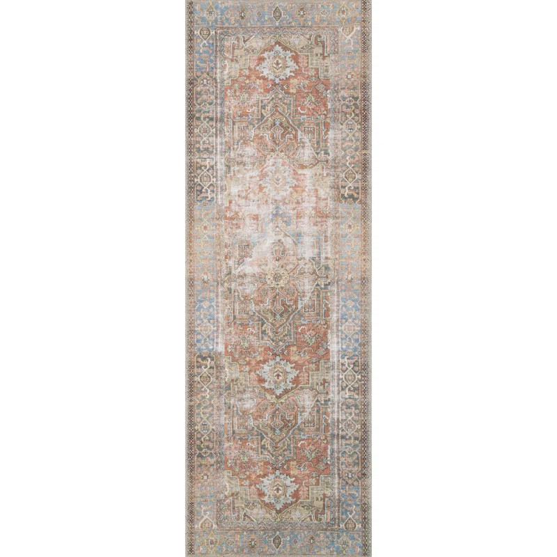 Skye Oriental Terracotta Area Rug | Wayfair North America