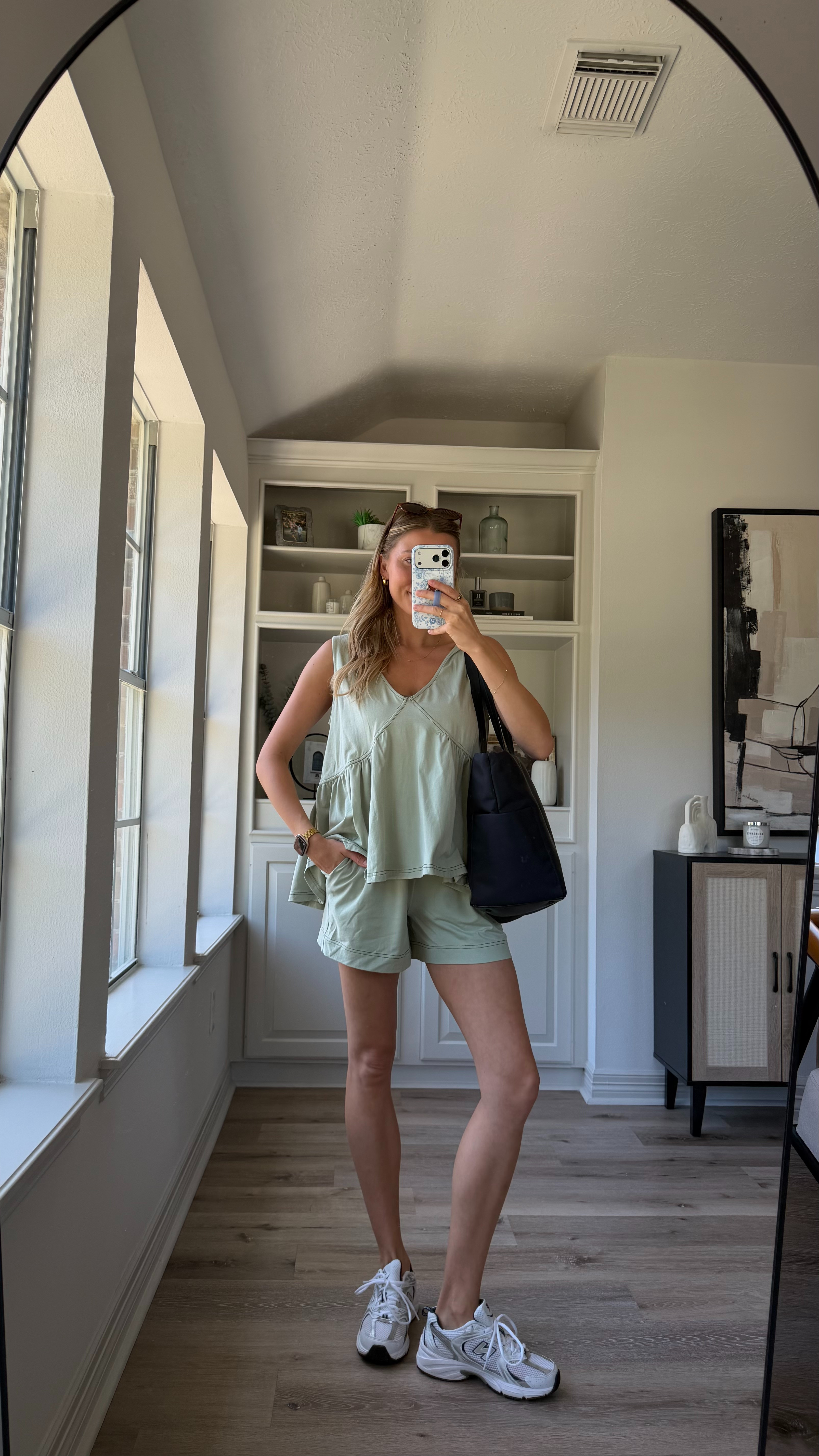 Cute, but put together matching set! Flowy enough to nurse in! Wearing small 

 #LTKootd #LTKmomlife