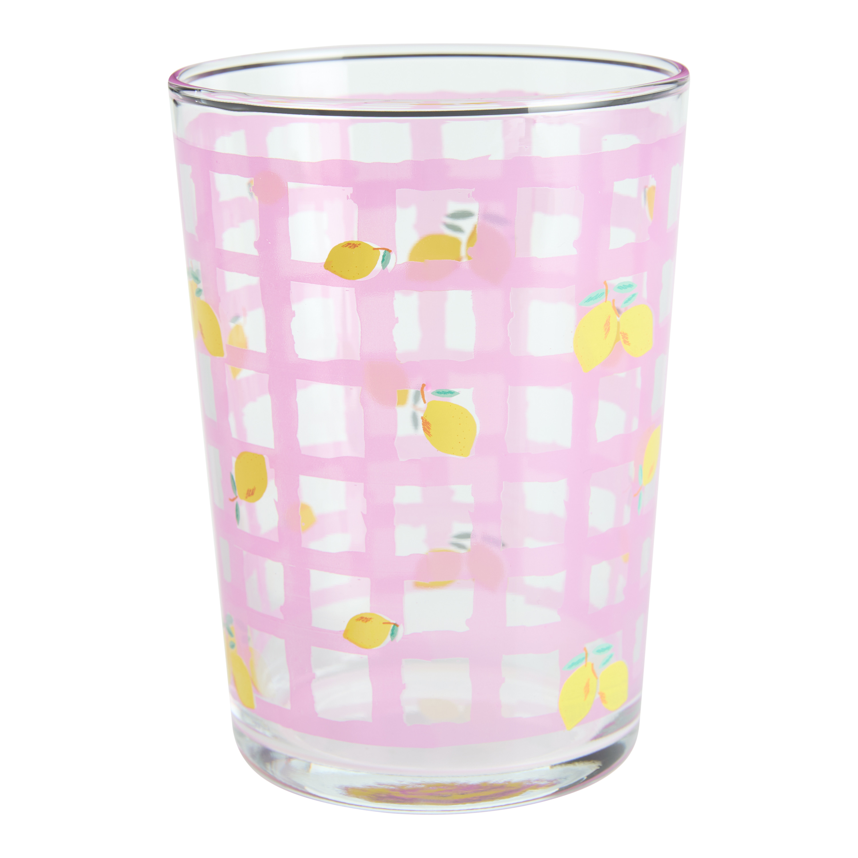 Checkered Fruit Highball Glass | World Market