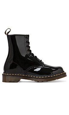Dr. Martens Modern Classic 8 Eye Boot in Black Patent from Revolve.com | Revolve Clothing (Global)