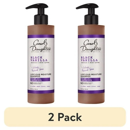 (2 pack) Carol's Daughter Black Vanilla Sulfate Free Moisturizing Daily Shampoo, 12 fl oz | Walmart (US)