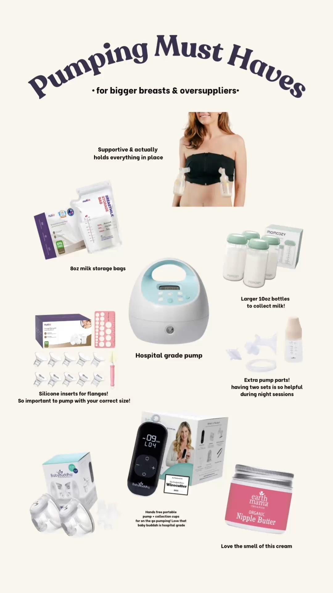 After lots of trial and error postpartum, these are the pumping essentials that actually made a difference for comfort, output, and leaks. From better flange support to milk storage that can keep up — linking everything I swear by.
#pumpingmama #breastfeedingmusthaves #postpartumessentials #oversupplier #largerbreasts


#LTKmomlife #LTKKids #LTKBaby