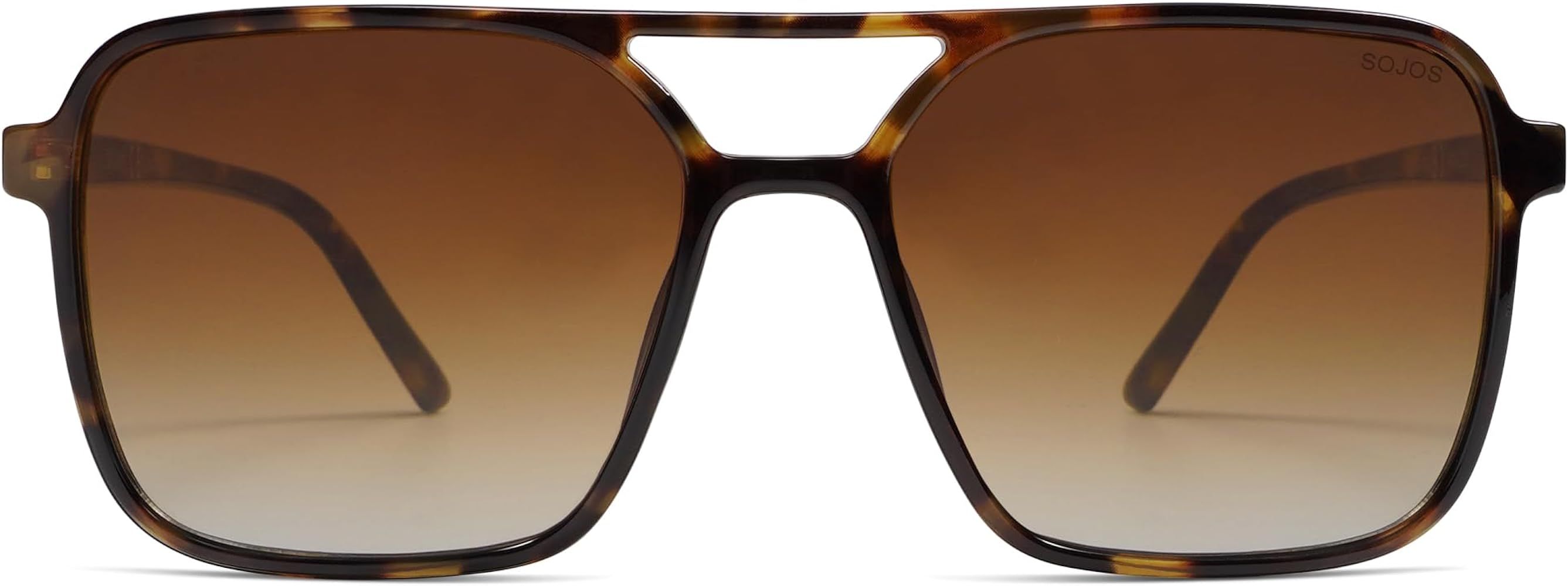 SOJOS Trendy Vintage Aviator Square Sunglasses For Womens Mens Retro 70s UV400 Women Sun Glasses ... | Amazon (US)