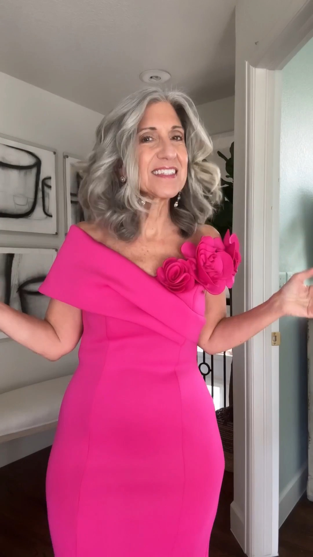 💘This hot pink gown is a stunning choice for a black-tie or formal wedding guest look. The structured mermaid silhouette provides a beautiful, elongated shape, while the off-the-shoulder neckline offers a secure fit that stays in place throughout the evening.

The dress features a mid-weight fabric that offers excellent coverage and support through the bodice. The 3D floral appliqués are positioned on one shoulder, drawing the eye upward and adding a unique, dimensional detail that feels high-end. The mermaid hem flares out perfectly at the bottom, providing enough room for movement and dancing.

The fabric has a smooth, high-quality finish that maintains its crisp, formal structure without feeling restrictive. It provides a polished look that feels as good as it looks, making it ideal for long ceremonies and receptions.

Save this for later or send to a friend who’s shopping for a formal event.

#WeddingGuestDress #HotPink #PinkDress #SpringWedding #FormalWear #ElegantStyle #SpringDresses

hot pink wedding guest dresses vibrant pink gowns for weddings spring wedding guest attire mother of the bride dresses trending pink wedding guest dresses

#LTKOver40 #LTKSpringSale #LTKWedding