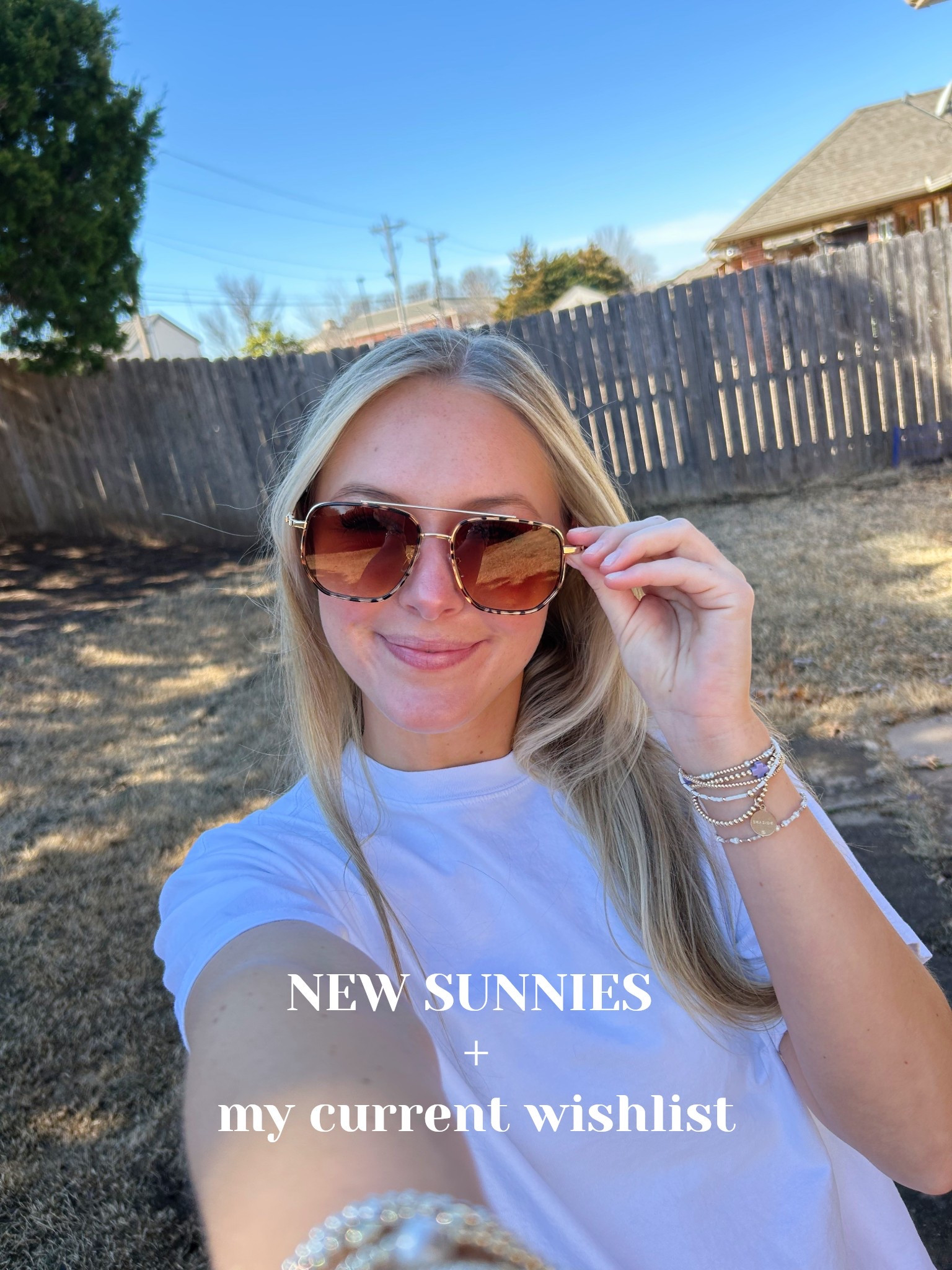 Obsessed with these new sunglasses!!!! + my current shopping wishlist 🤭