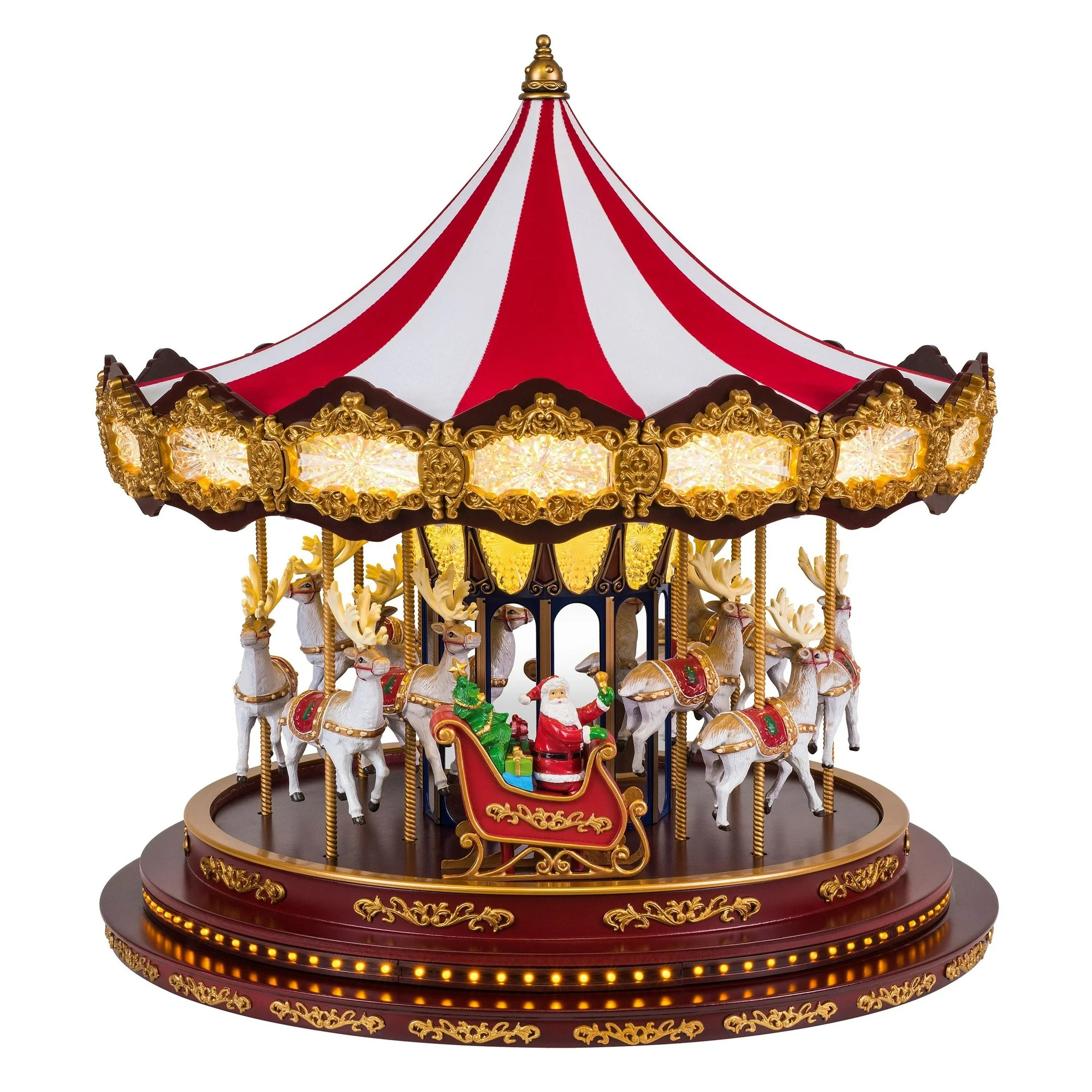 Mr. Christmas 17 in. Deluxe Christmas Carousel | Walmart (US)