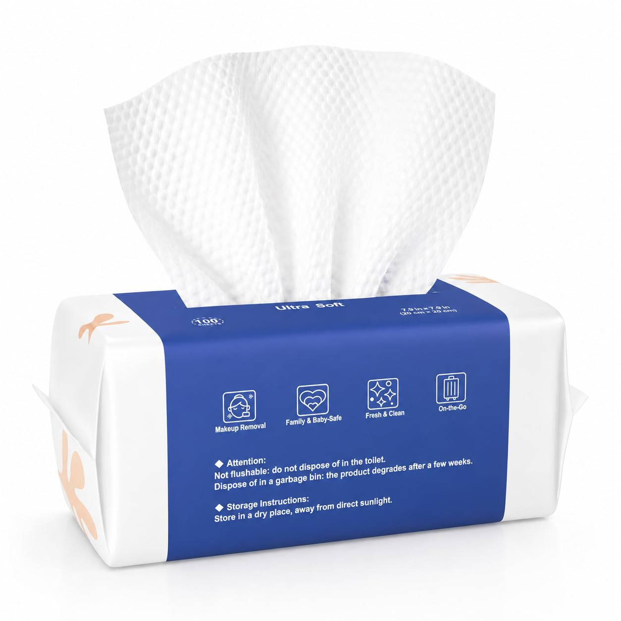 Ourmed Life Clean Face Towels Disposable, Ultra Soft & Absorbent, 100 Ct | Amazon (US)