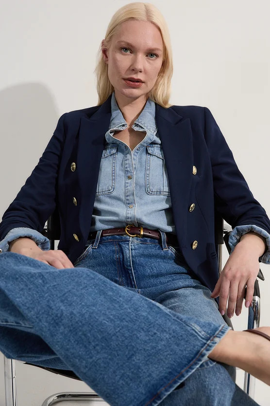 Tailored Button Military Blazer | Karen Millen US