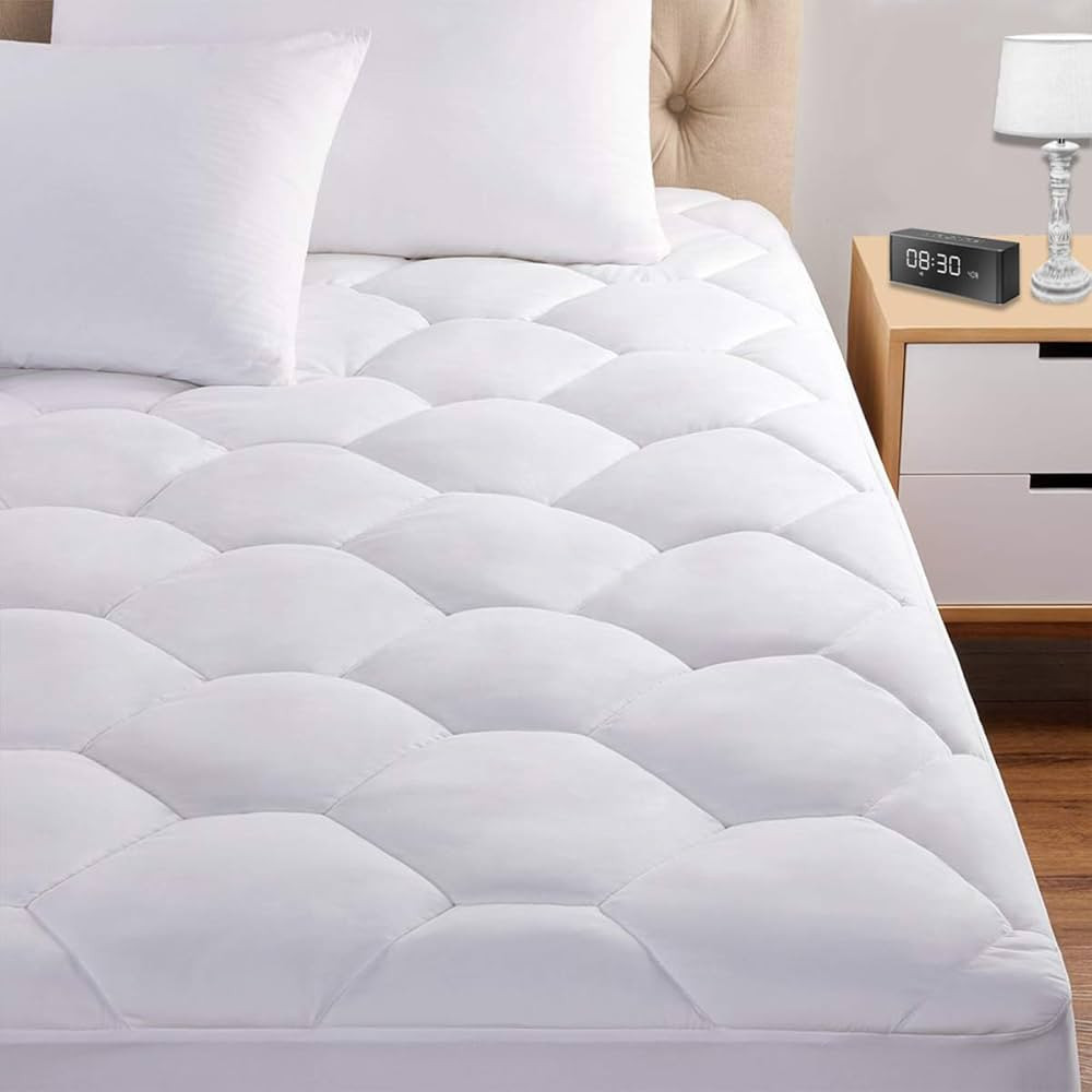 Full Mattress Pad, 8-21" Deep Pocket Protector Ultra Soft Quilted Fitted Topper Cover Fit for Dor... | Amazon (US)