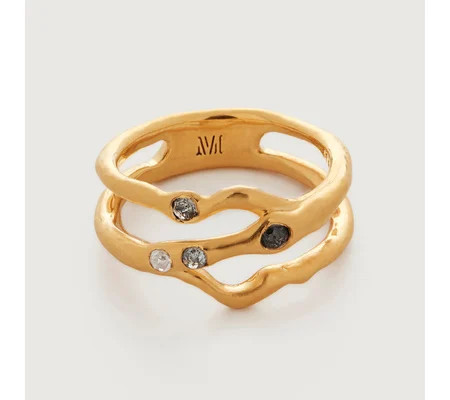 Galaxy Diamond Pre-Stacked Ring | Monica Vinader (Global)