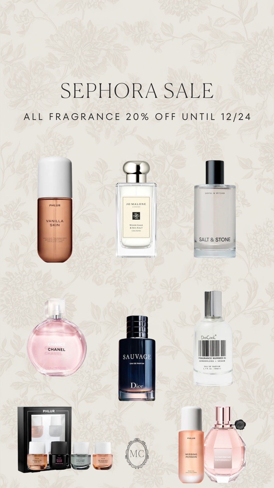 All fragrance is on sale right now at Sephora! 20% off until 12/25 ✨🔗 #sephorasale #fragrance 

#LTKBeauty #LTKSaleAlert #LTKHoliday