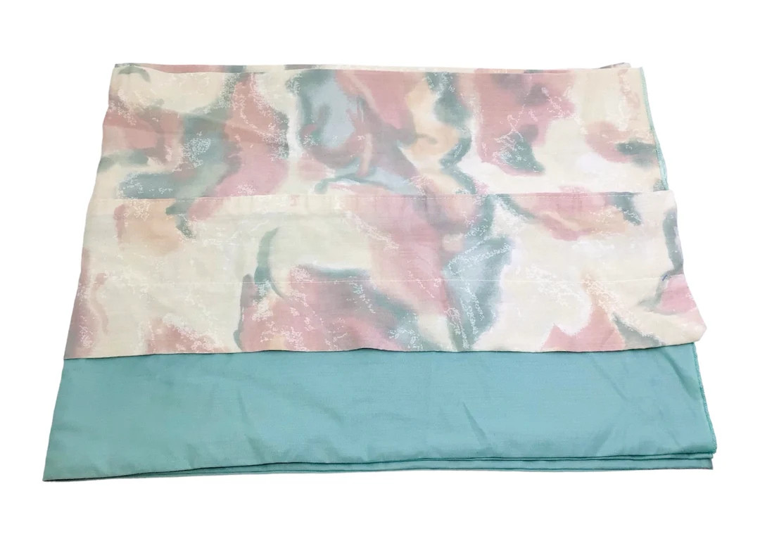 Vintage 80s Pastel Window Valance, Retro Beachy Decor | Etsy (US)