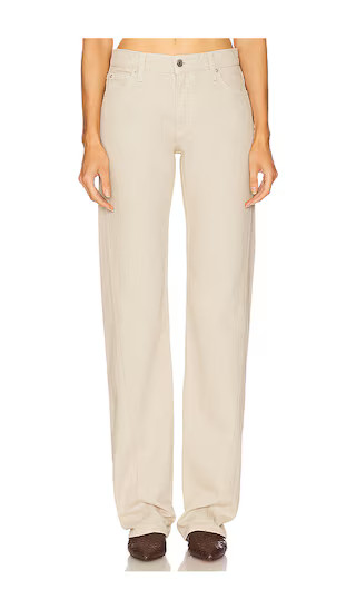 Graham Low Rise Straight Twisted Seam in Sandstone | Revolve Clothing (Global)