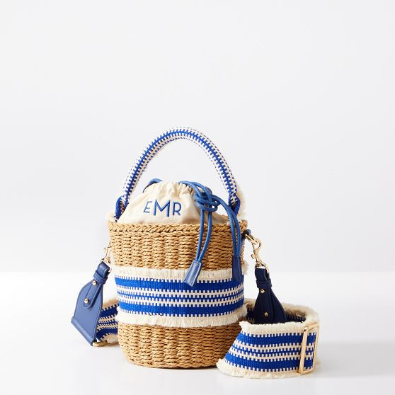 Hampton Raffia Crossbody Bag | Mark and Graham