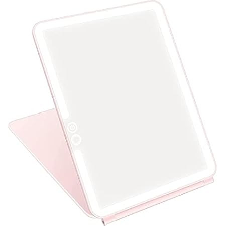 deweisn Folding Travel Mirror Lighted Makeup Mirror with 72 LEDs 3 Colors Light Modes, USB Rechargab | Amazon (US)