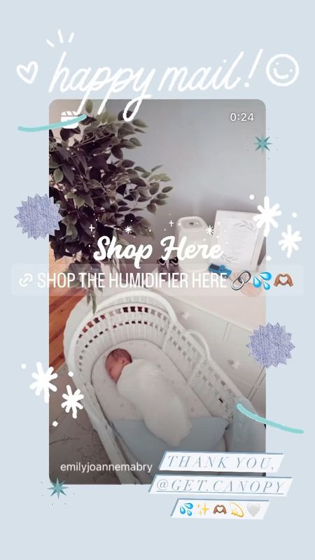 Thank you, @get.canopy!! 💦💫🫶🏽🤍🔗 Shop the humidifier here!! 👇🏽 

#LTKHome #LTKFamily #LTKBaby