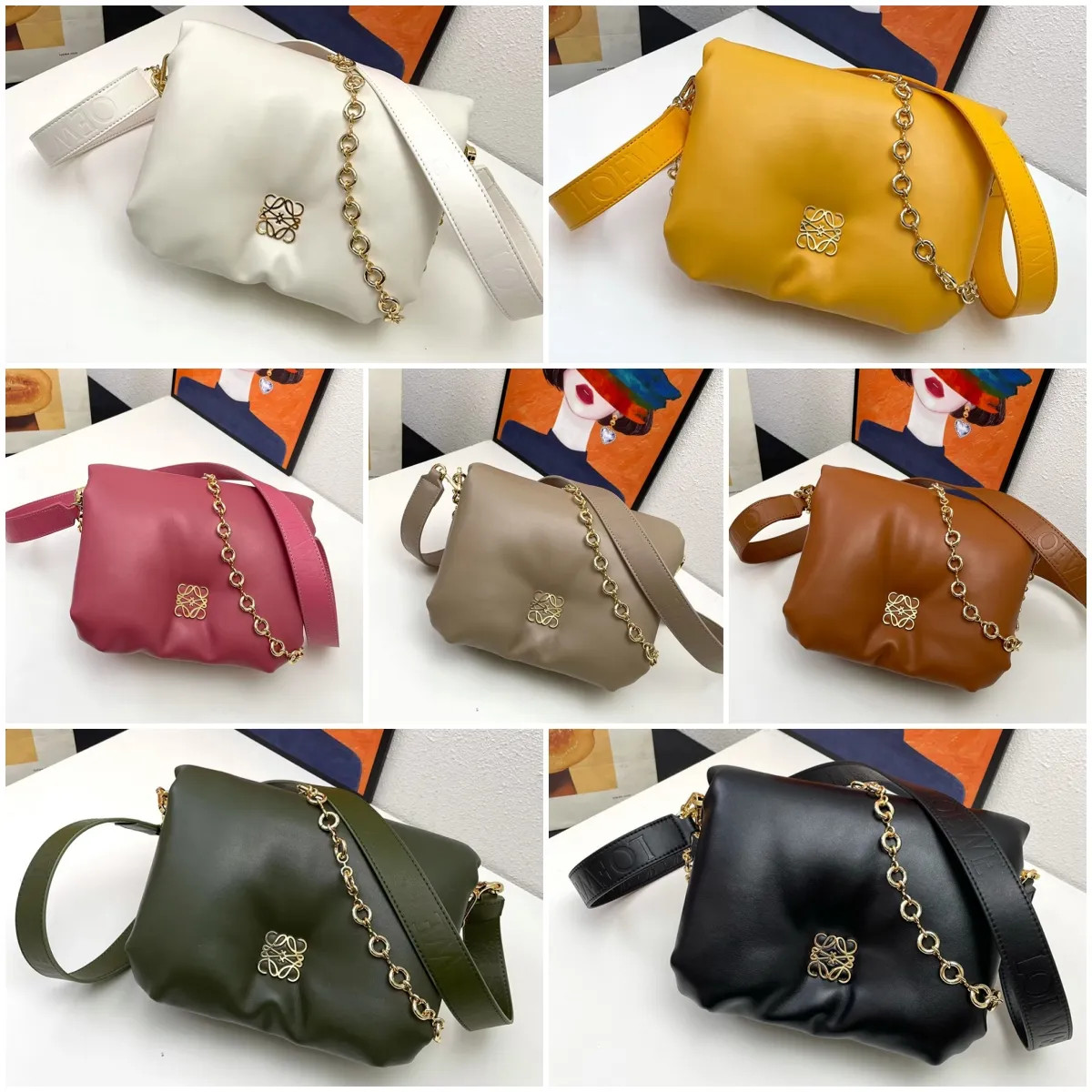 Loe-we Dupe Handbags with Jacquard Weave Fashion Designer Bags for Women 21x17cm 21791 | DHGate