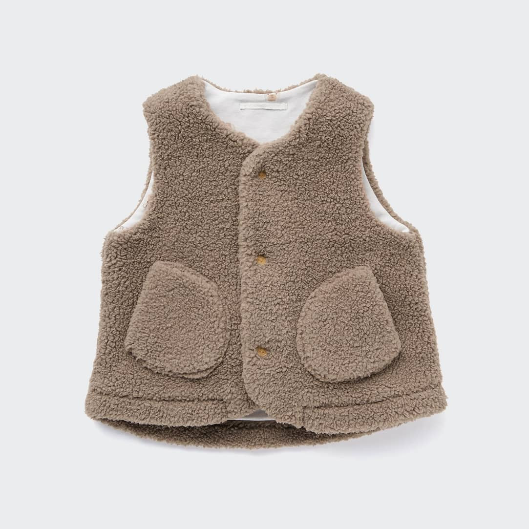 Toddler Pile Lined Fleece Vest | UNIQLO (UK)