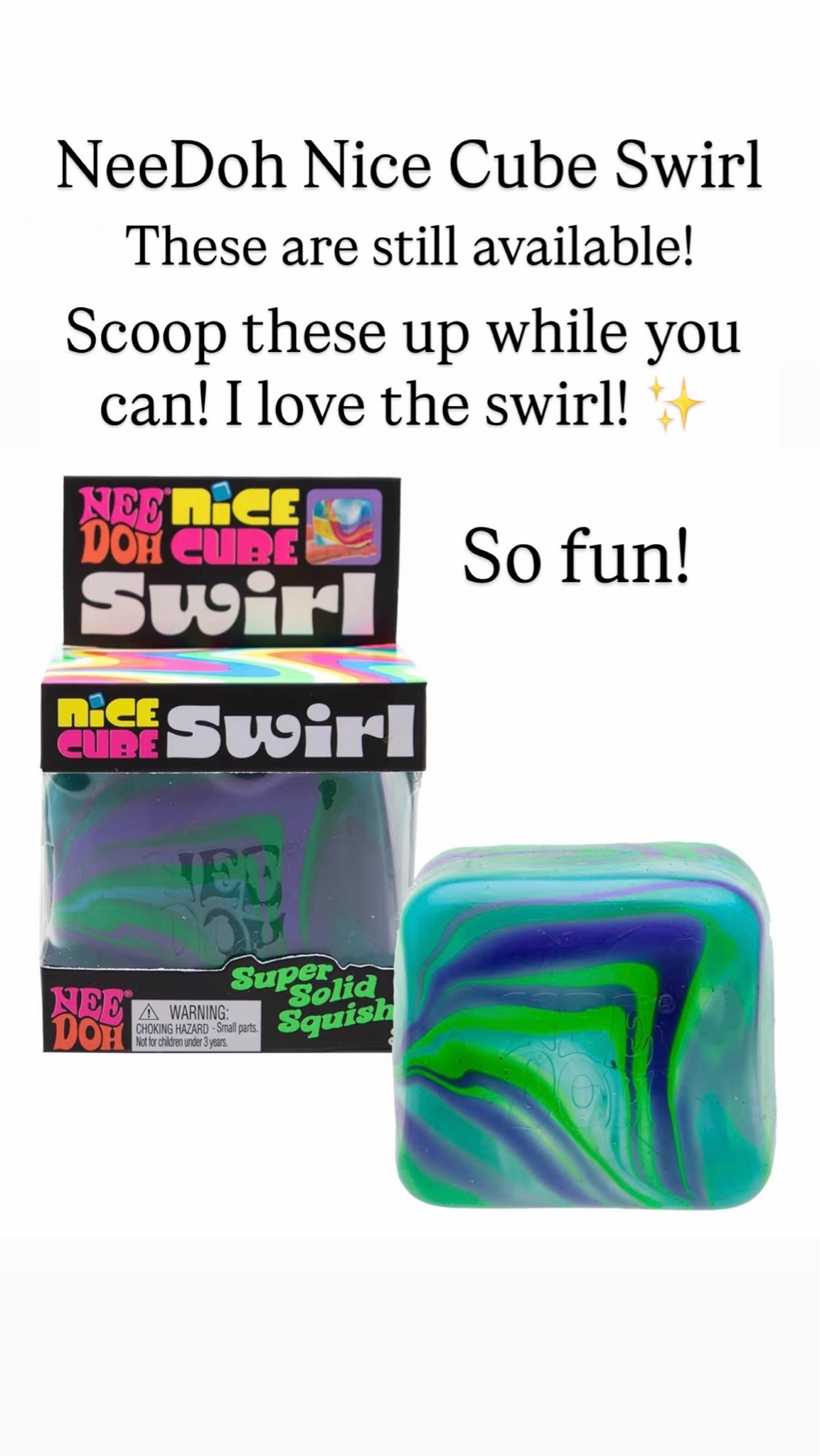 NeeDoh Nice Cube Swirl