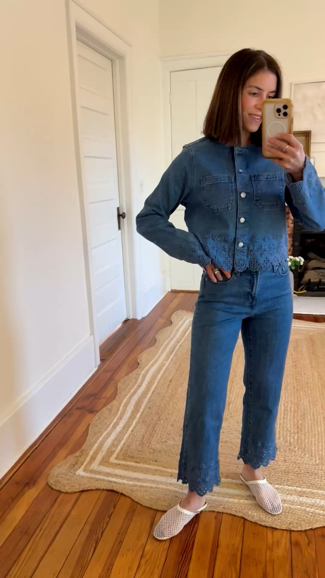 Walmart small jacket 
Size 2 jeans 

#LTKootd #LTKgrwm #LTKSeasonal