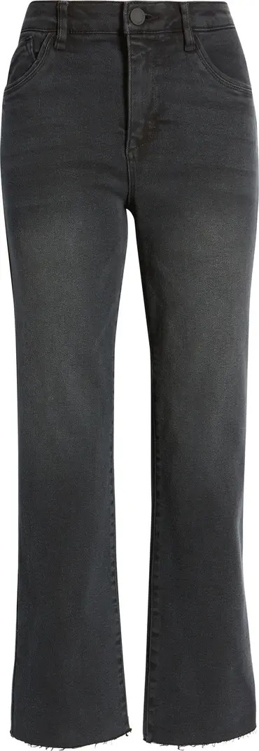 'Ab'Solution Skyrise Raw Hem High Waist Stretch Bootcut Jeans | Nordstrom