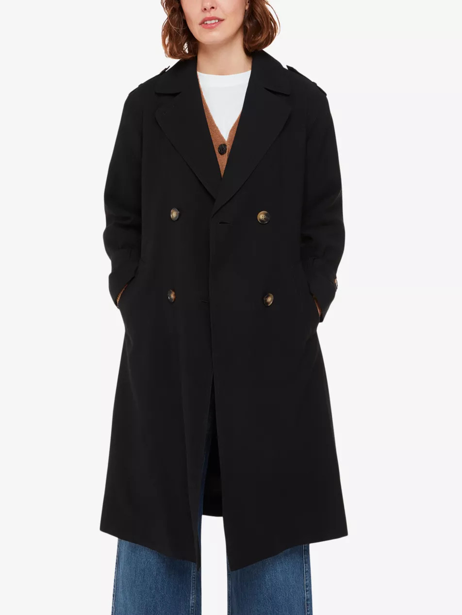 Riley belted woven trench coat | Selfridges