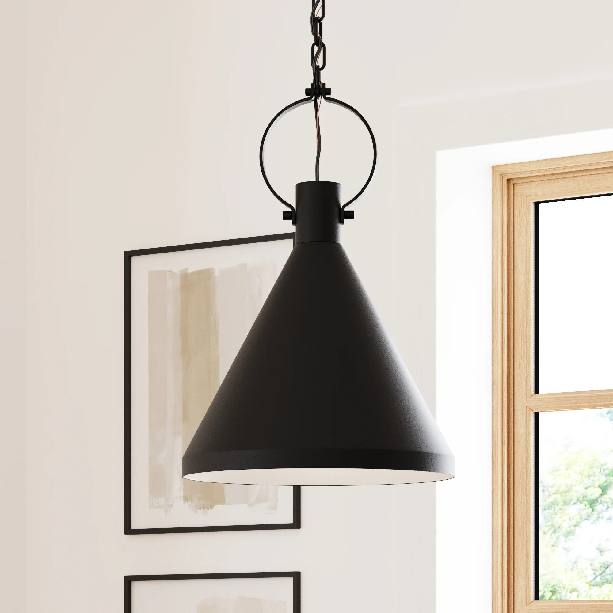 Metal Shade Hanging Ceiling Pendant Light | Nathan James