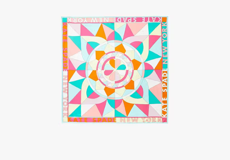 Geo Sun Silk Square Scarf | Kate Spade (US)