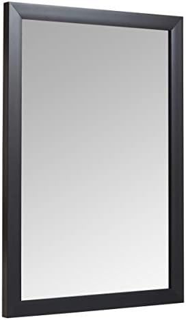 Amazon Basics Rectangular Wall Mirror - 20" x 28", Standard Trim, Black | Amazon (US)