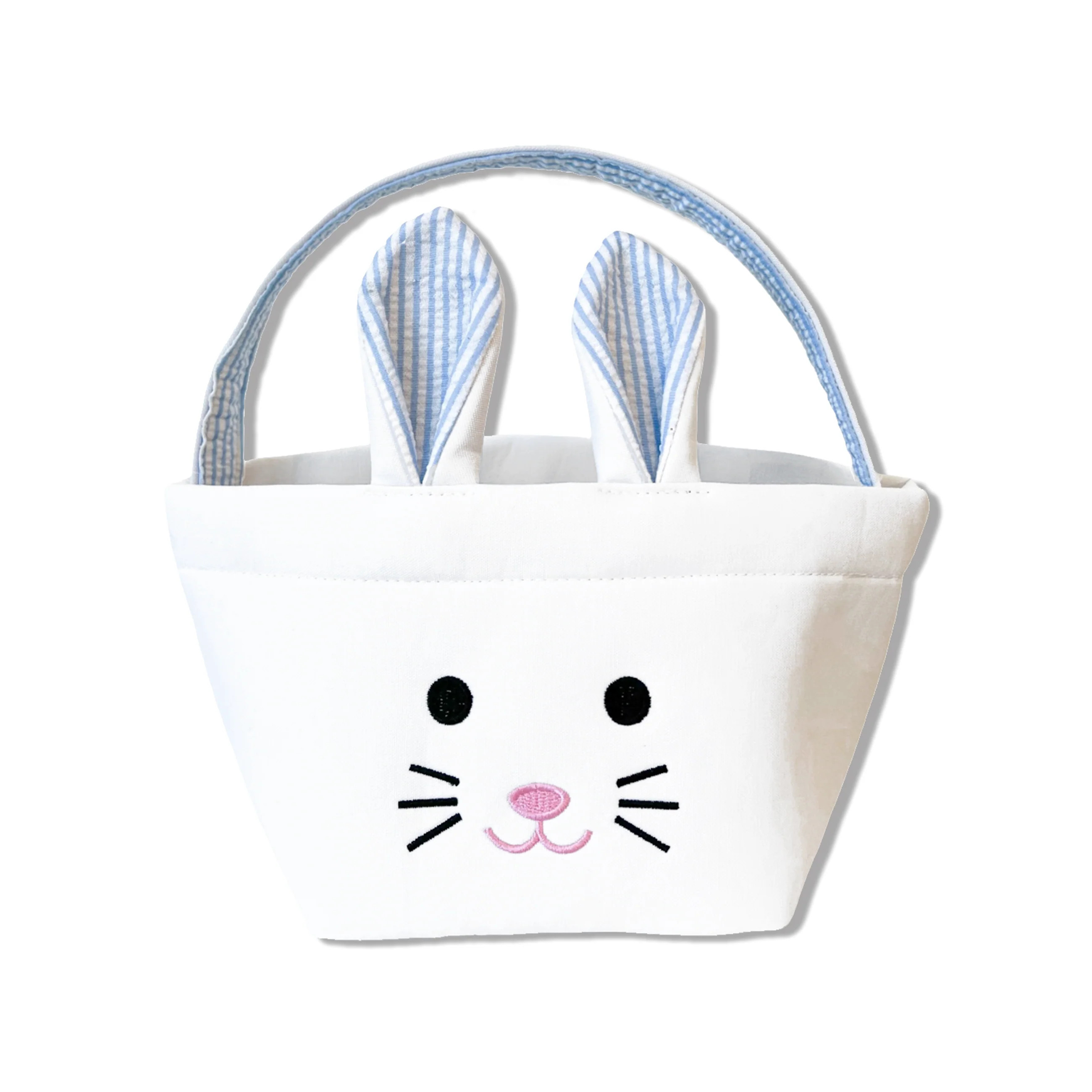 Bits & Bows Bitty Bunny Basket, Blue | Persnickety
